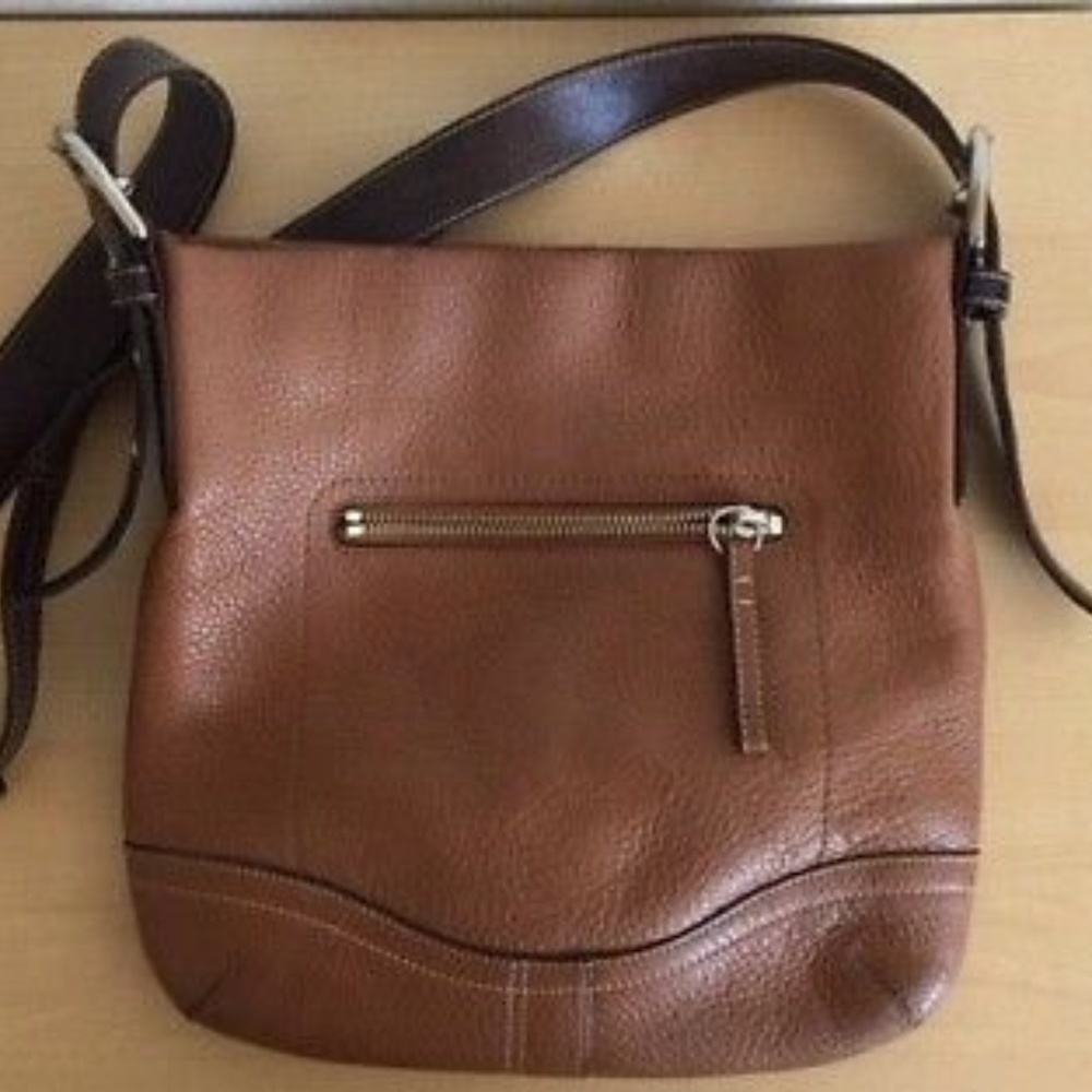 Vintage Coach Leather two toned brown Purse